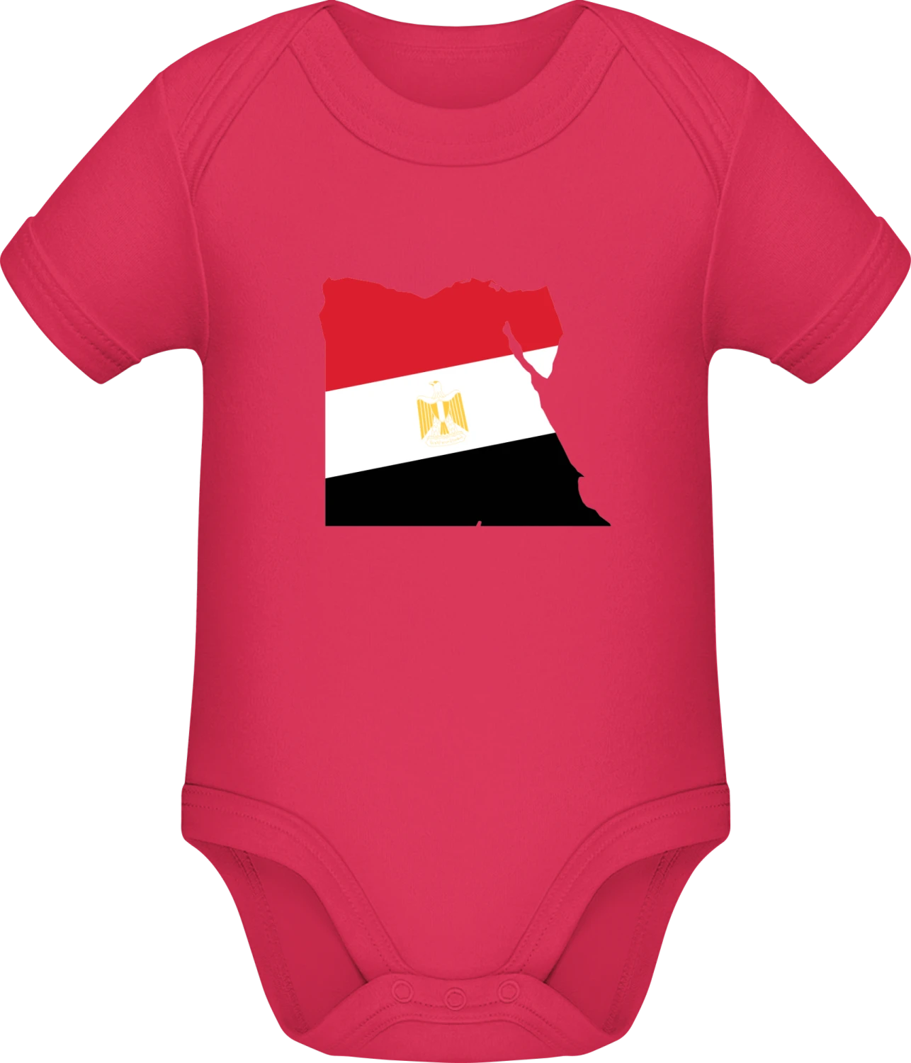 Egypt Map with Crest - Sorbet Sonar SSL organic babybodsuit - Front