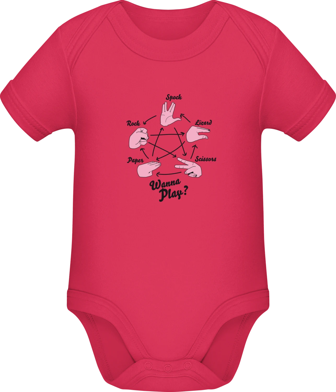 Big Bang Game - Sorbet Sonar SSL organic babybodsuit - Front