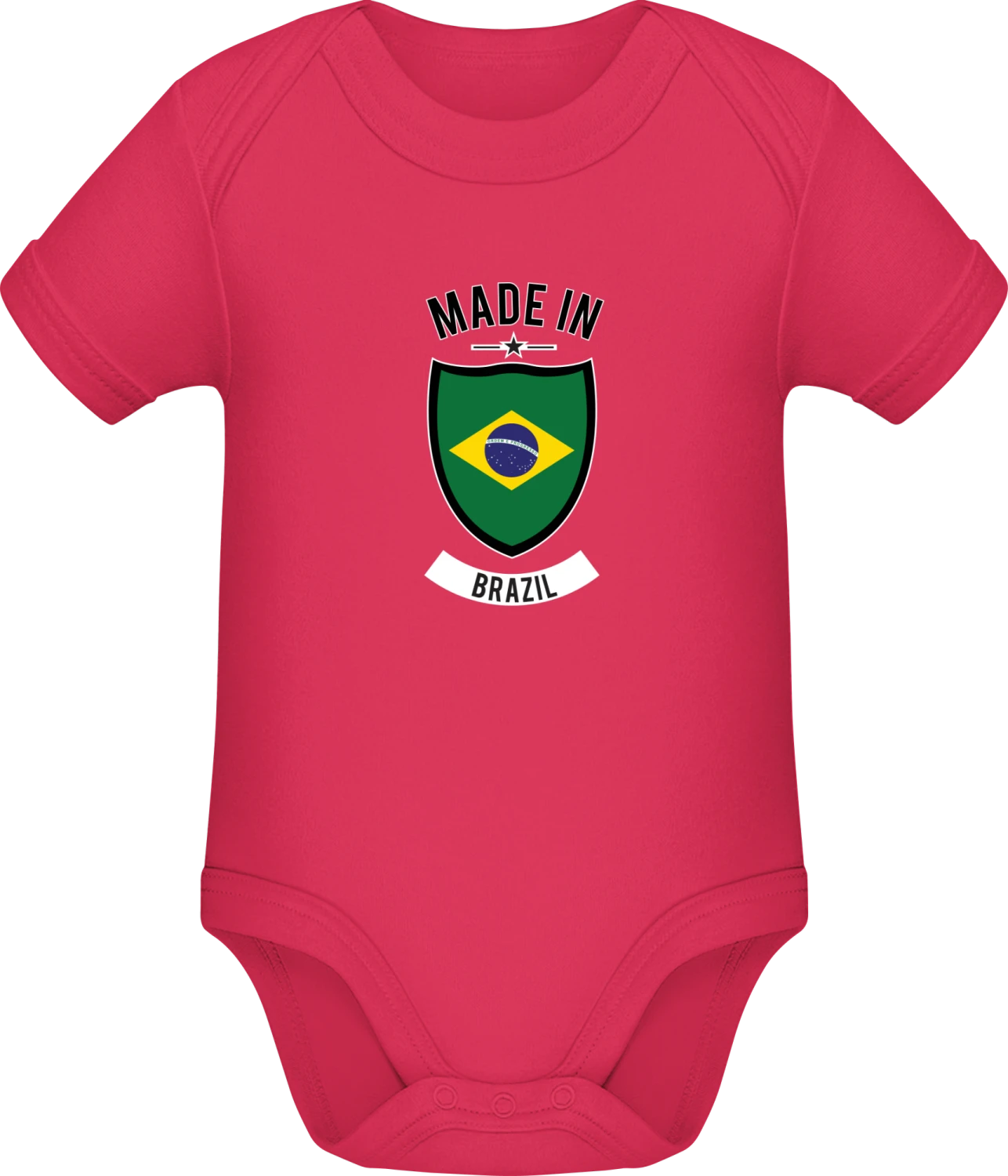 Made in Brazil - Sorbet Sonar SSL organic babybodsuit - Front