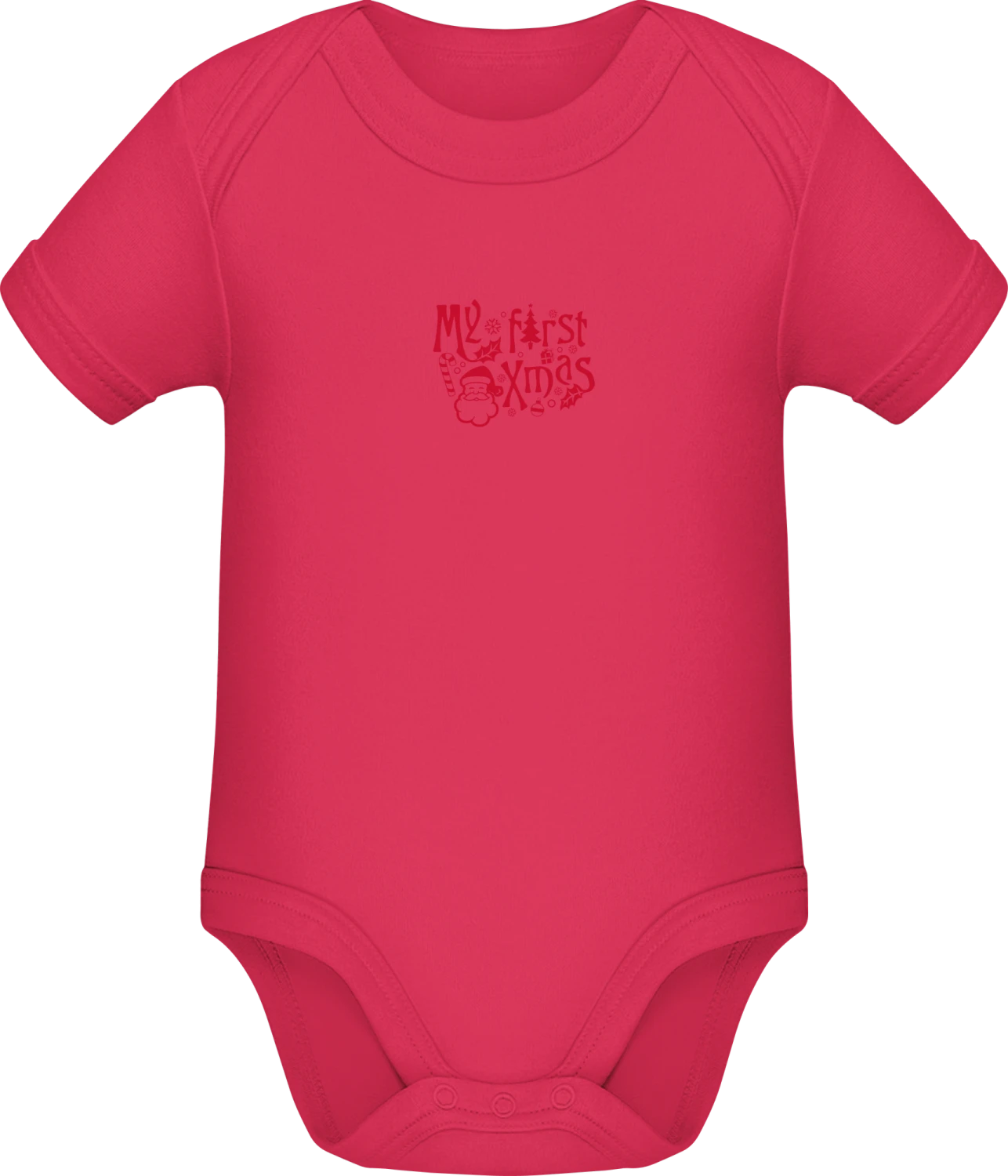 First Xmas - Sorbet Sonar SSL organic babybodsuit - Front