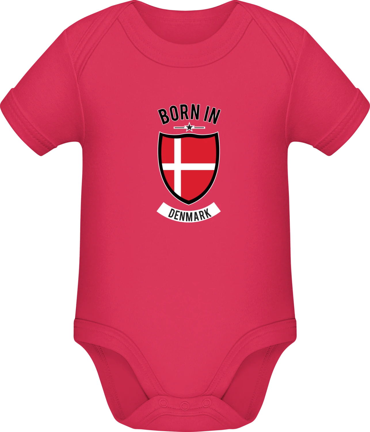 Born in Denmark - Sorbet Sonar SSL organic babybodsuit - Front