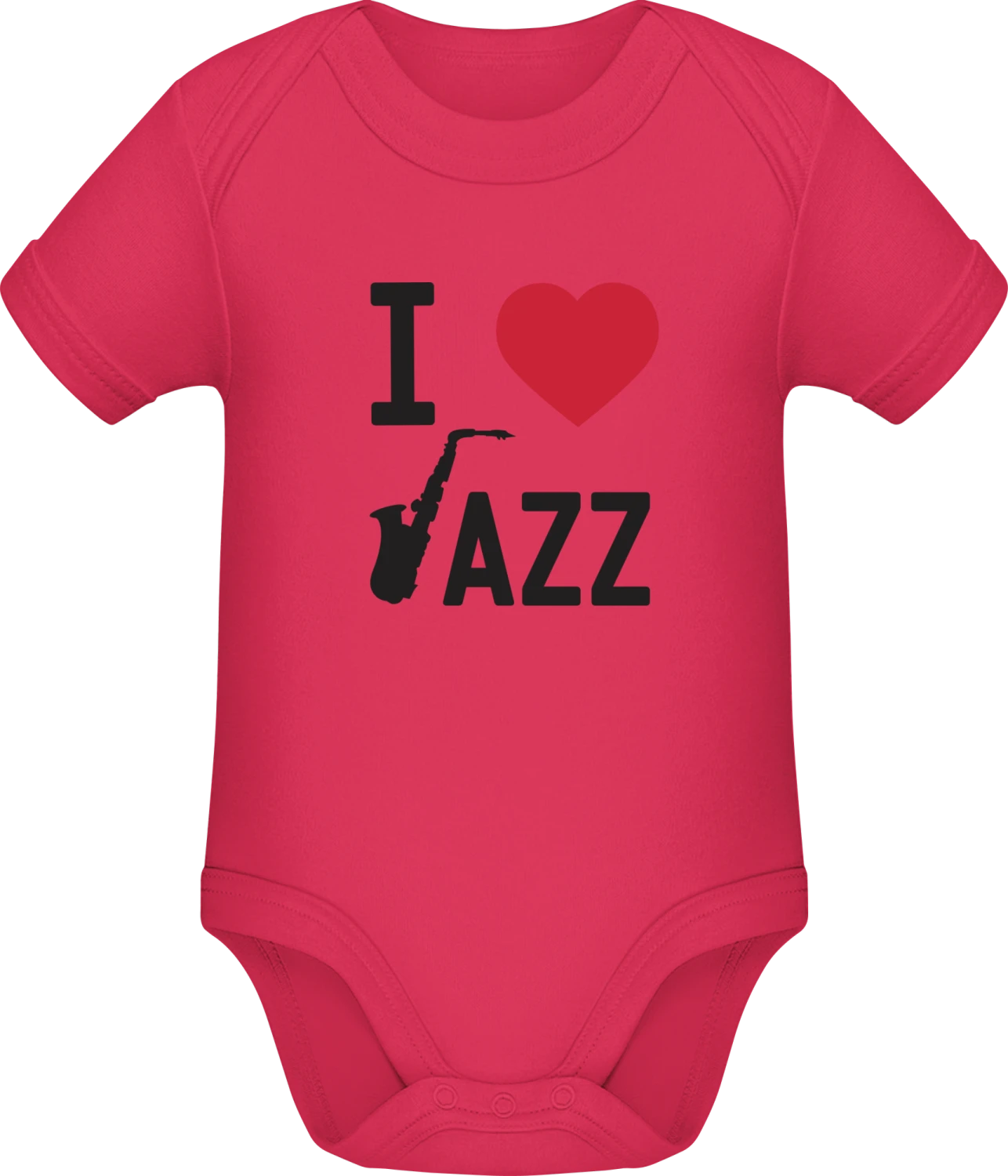 I Love Jazz - Sorbet Sonar SSL organic babybodsuit - Front