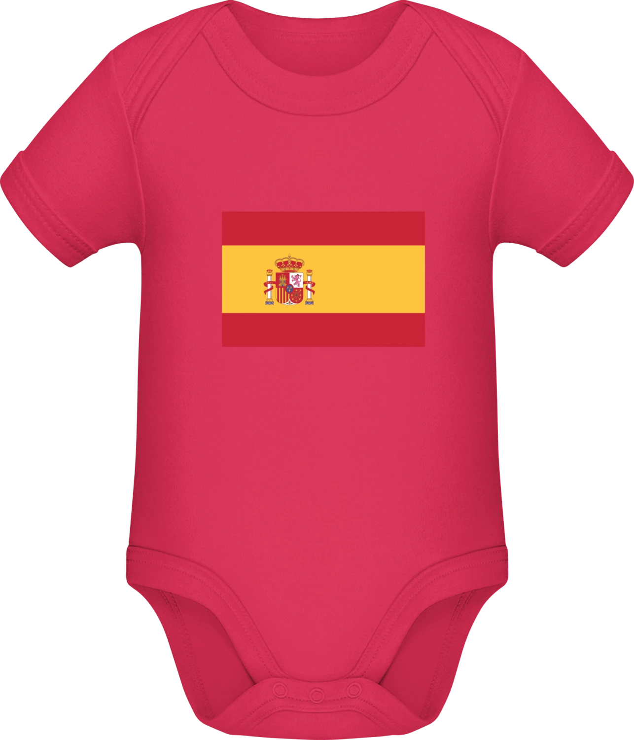 Spain Flag - Sorbet Sonar SSL organic babybodsuit - Front