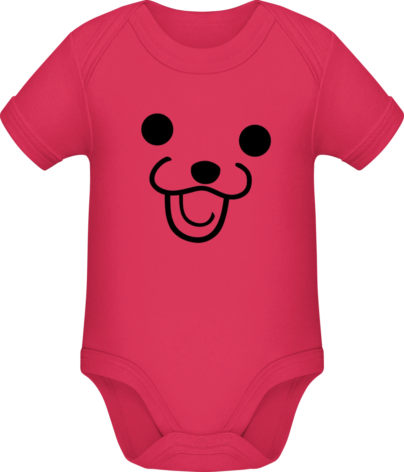 Meme Pedo Bear Face - Sorbet Sonar SSL organic babybodsuit - Front