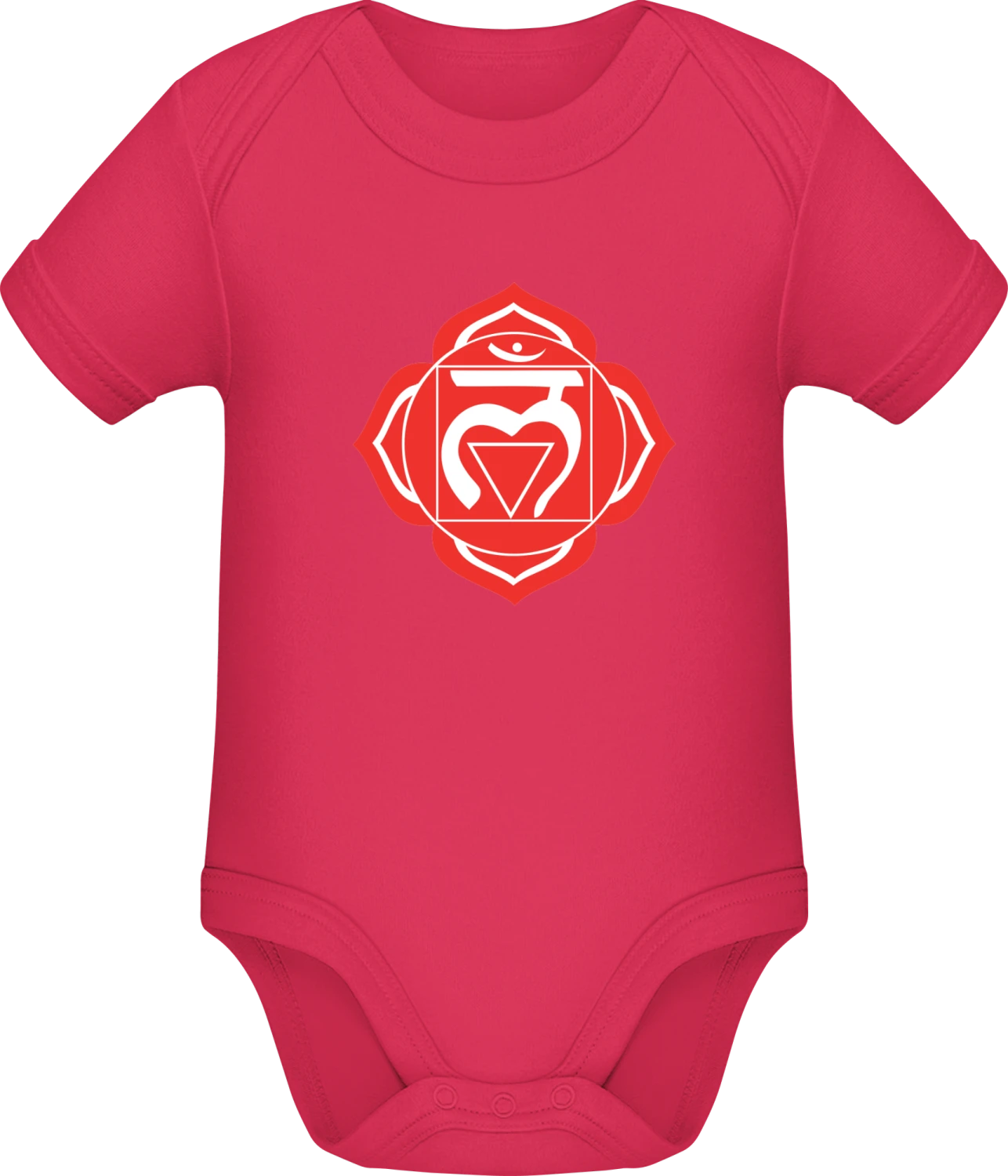 Chakra Muladhara - Sorbet Sonar SSL organic babybodsuit - Front