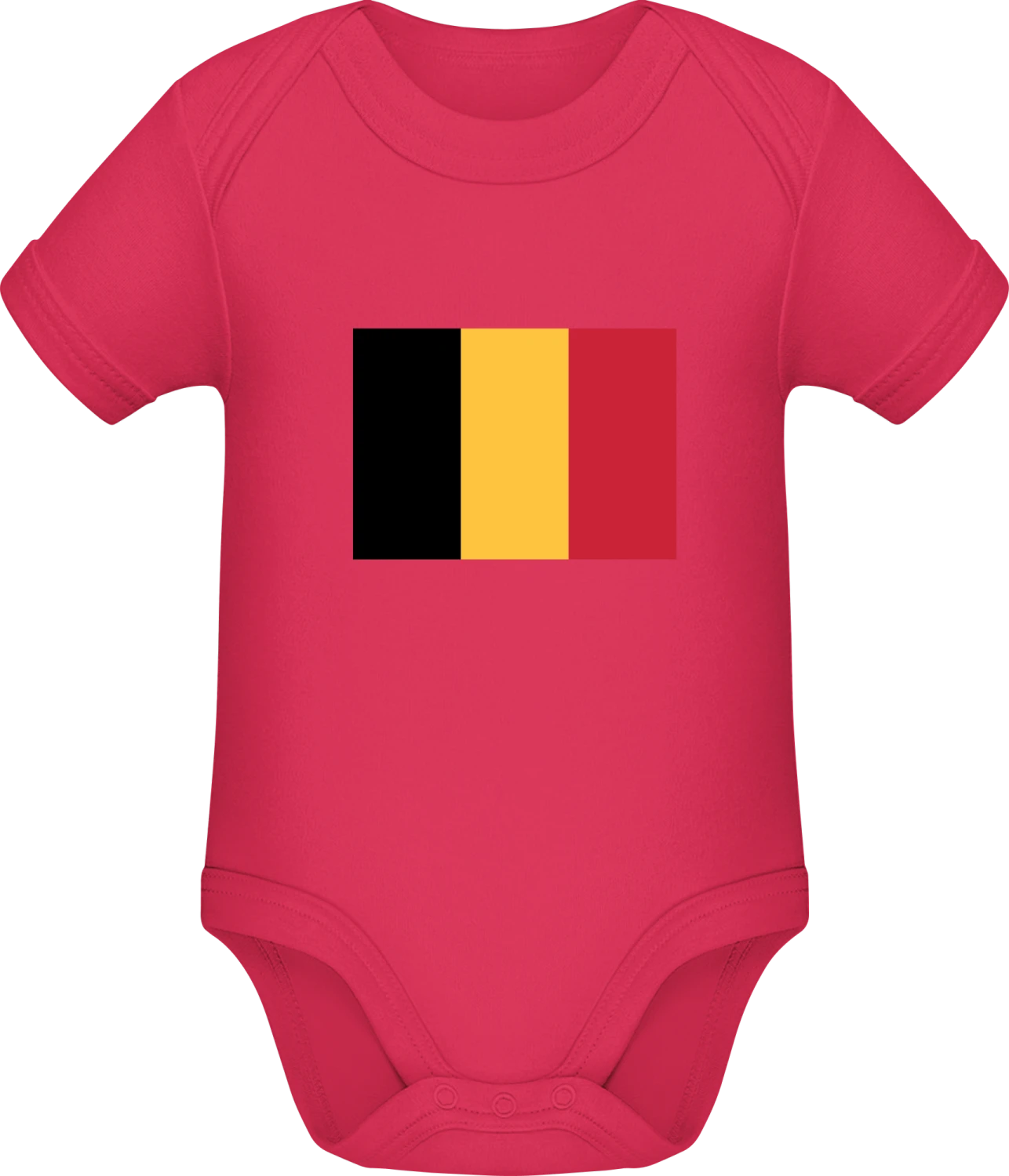 Belgium Flag - Sorbet Sonar SSL organic babybodsuit - Front