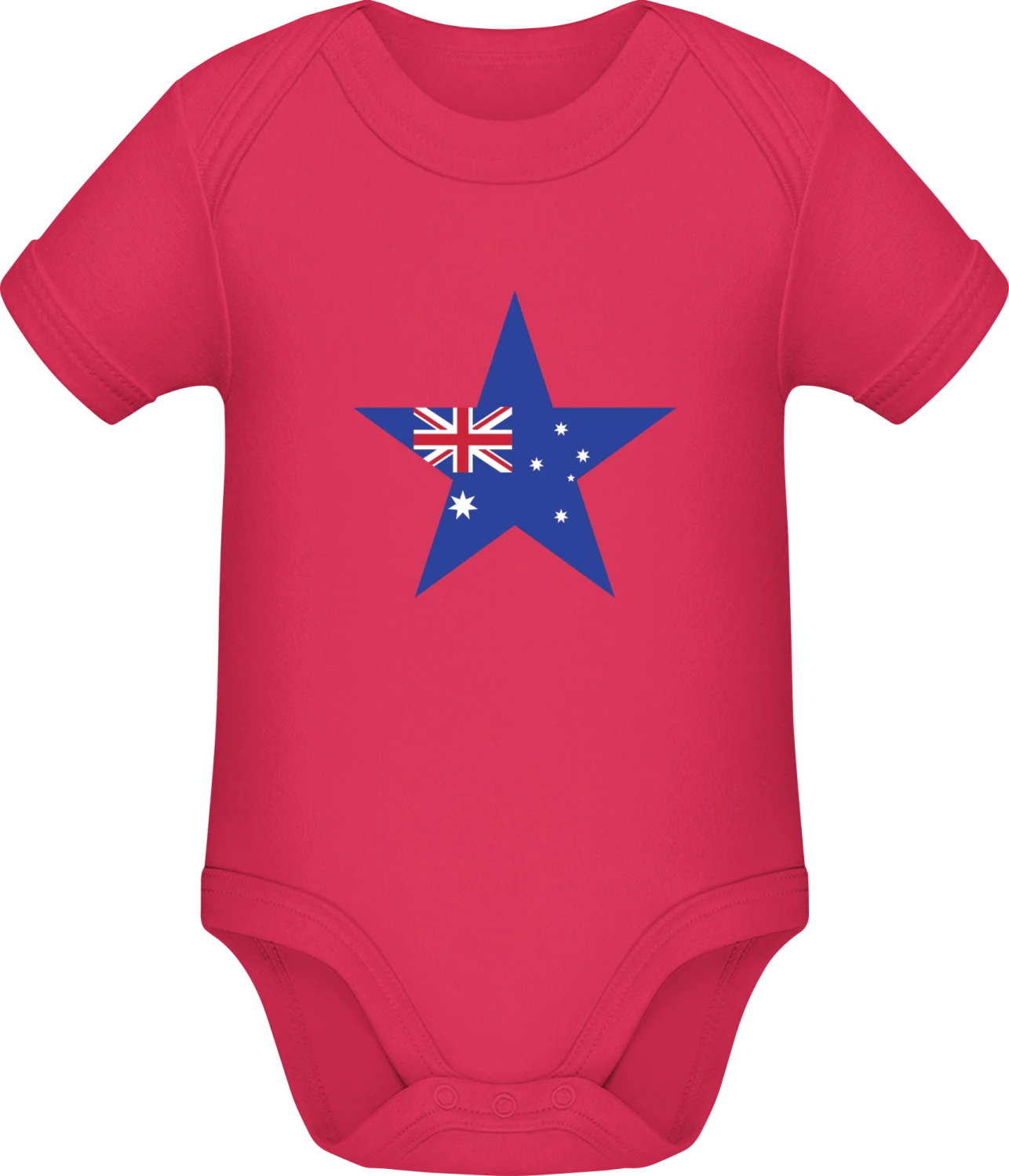 Australian Star - Sorbet Sonar SSL organic babybodsuit - Front