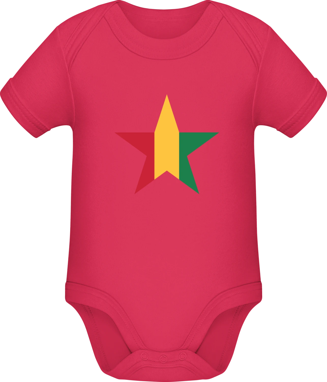 Guinea Star - Sorbet Sonar SSL organic babybodsuit - Front