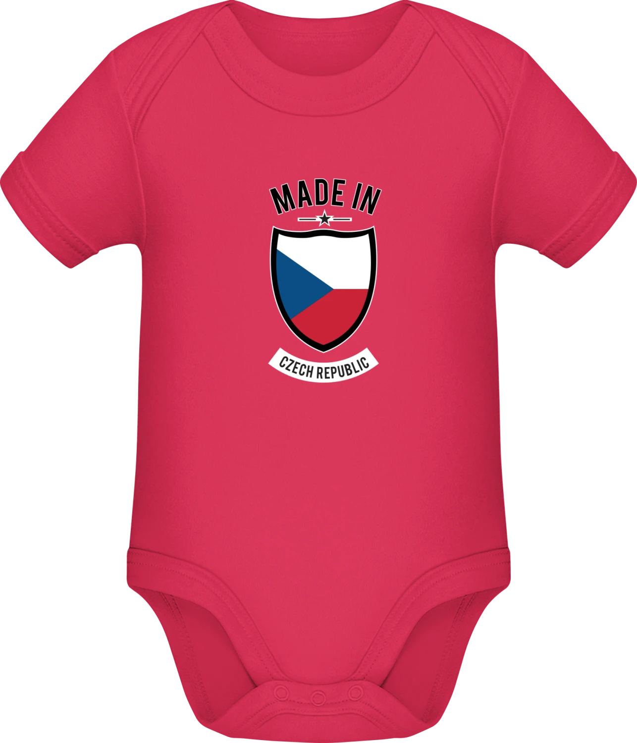 Made in Czech Republic - Sorbet Sonar SSL organic babybodsuit - Front