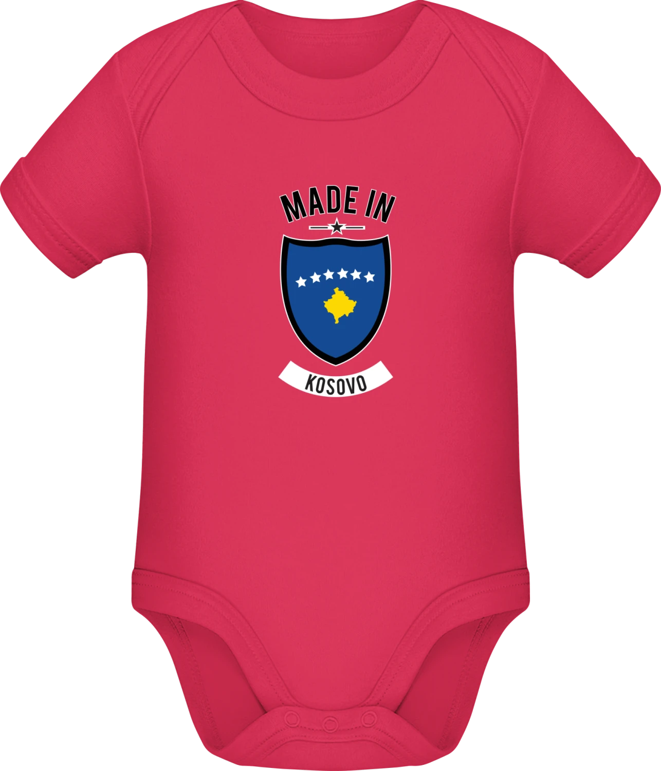 Made in Kosovo - Sorbet Sonar SSL organic babybodsuit - Front