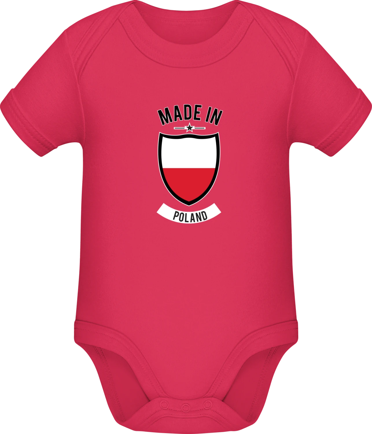 Made in Poland - Sorbet Sonar SSL organic babybodsuit - Front