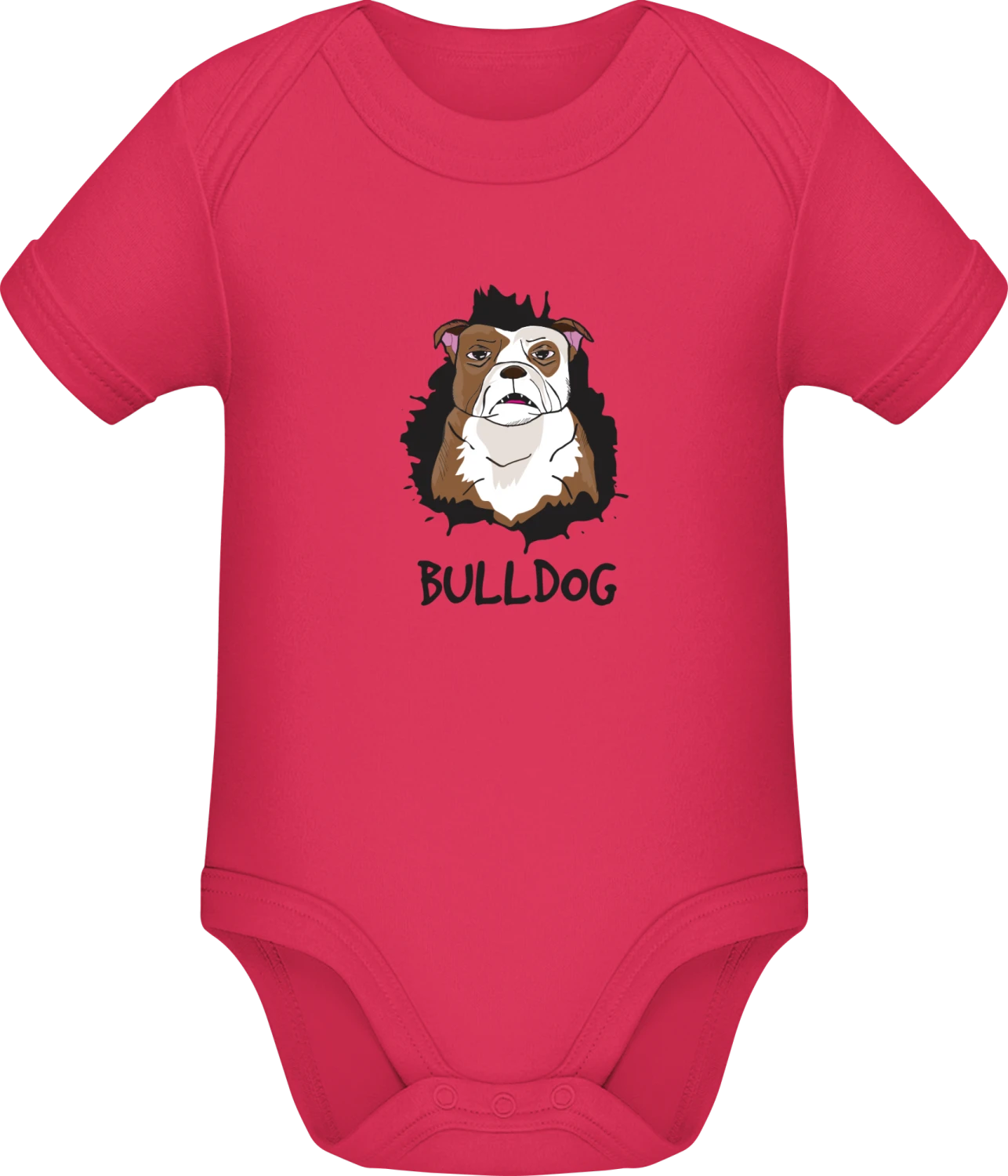 Bulldog - Sorbet Sonar SSL organic babybodsuit - Front