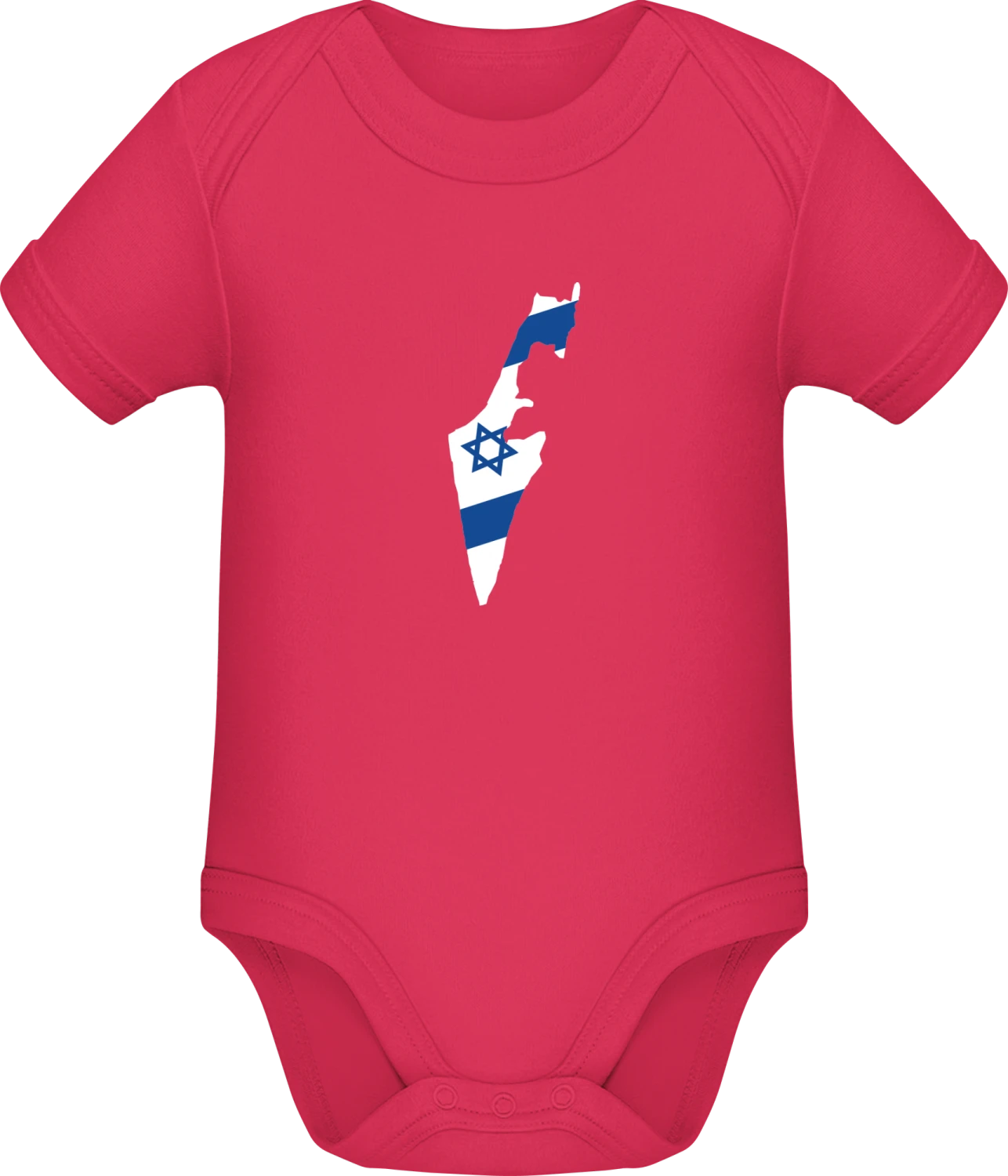 Israel Map - Sorbet Sonar SSL organic babybodsuit - Front