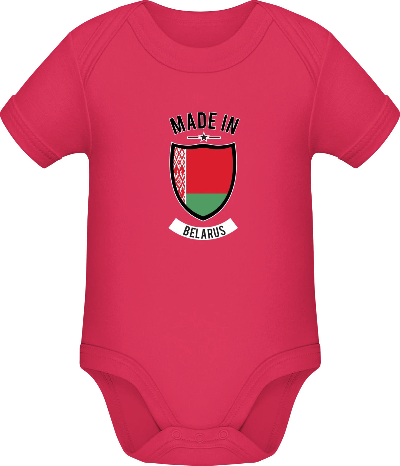 Made in Belarus - Sorbet Sonar SSL organic babybodsuit - Front