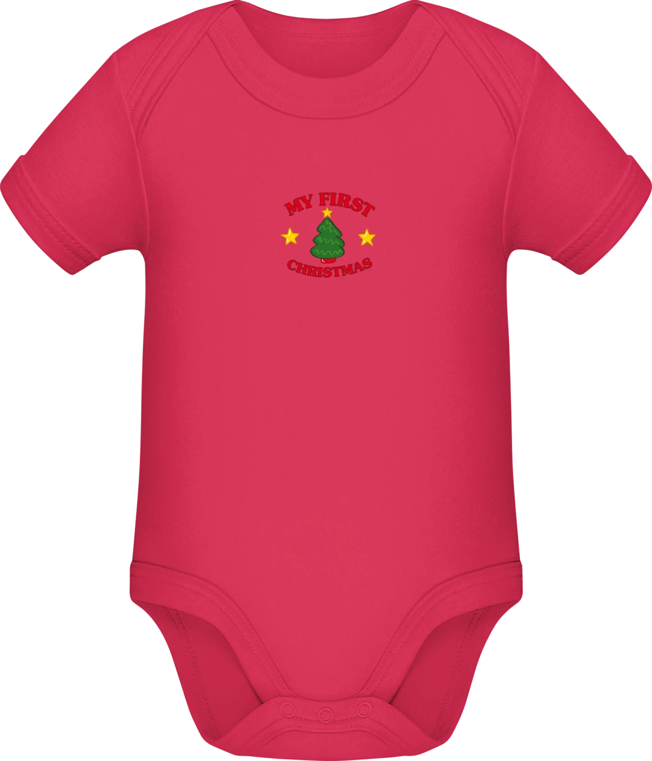 My First Christmas - Sorbet Sonar SSL organic babybodsuit - Front