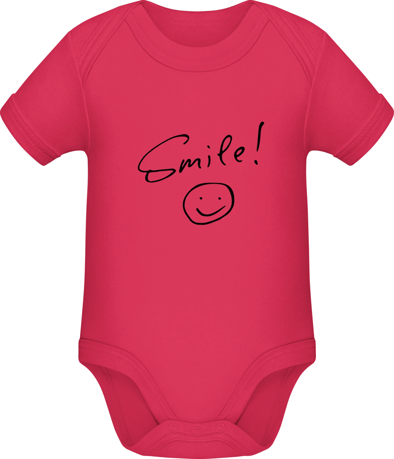 Smile Please - Sorbet Sonar SSL organic babybodsuit - Front