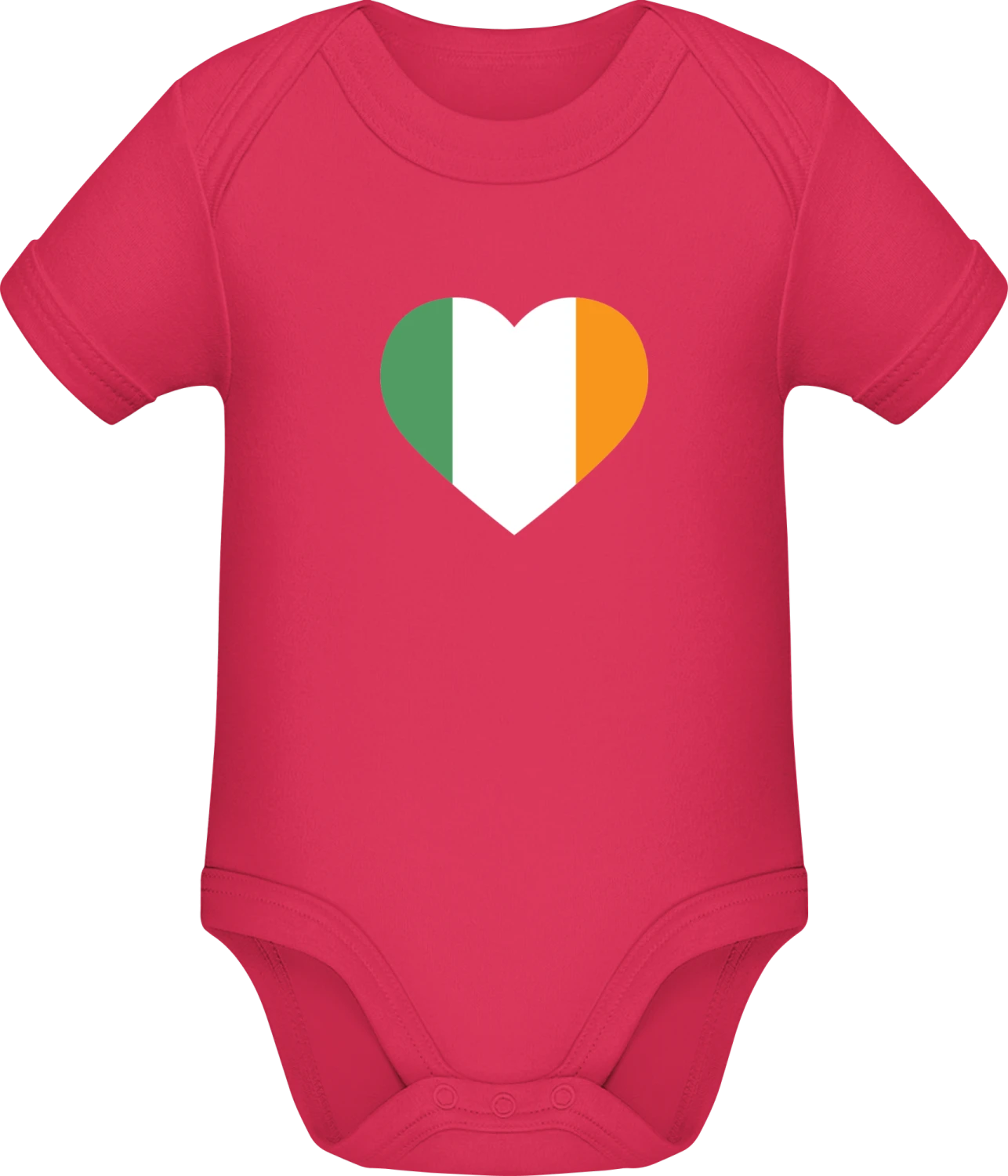 Ireland Heart - Sorbet Sonar SSL organic babybodsuit - Front