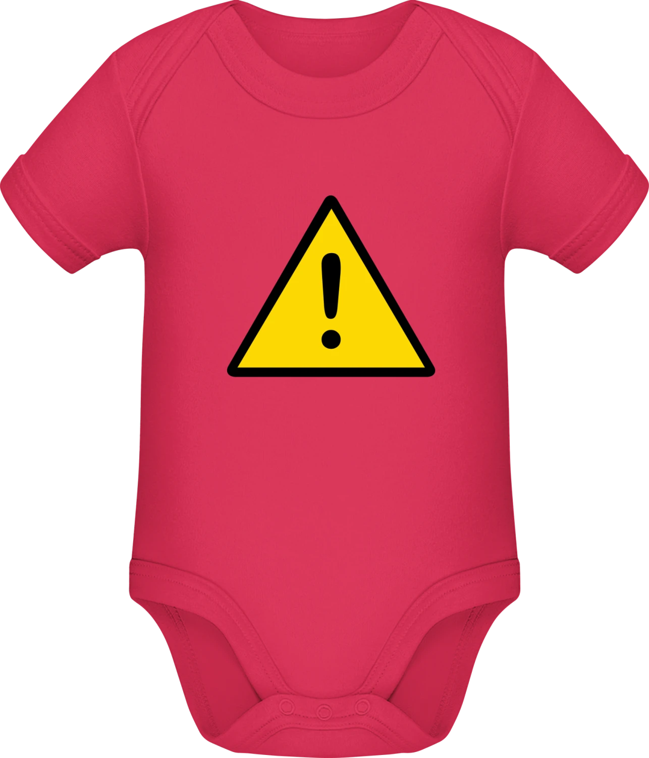 Warning Exclamation - Sorbet Sonar SSL organic babybodsuit - Front