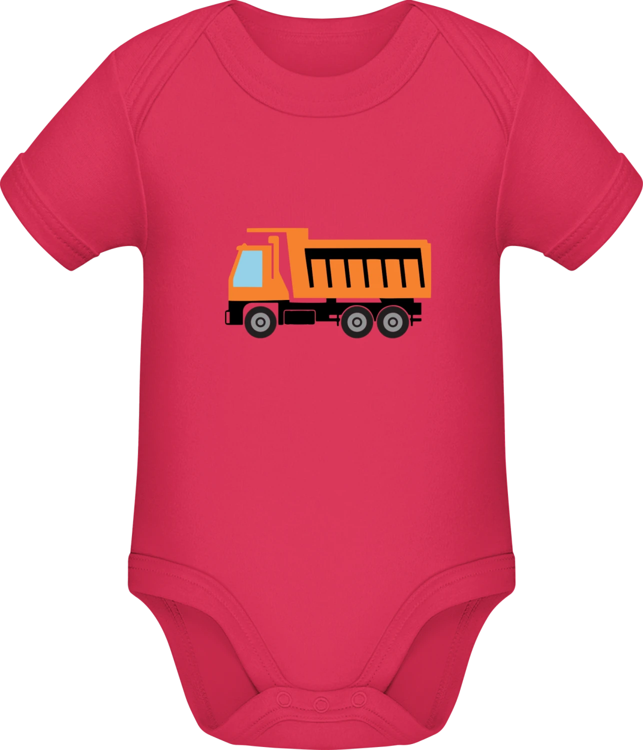 Tipper Construction Site - Sorbet Sonar SSL organic babybodsuit - Front