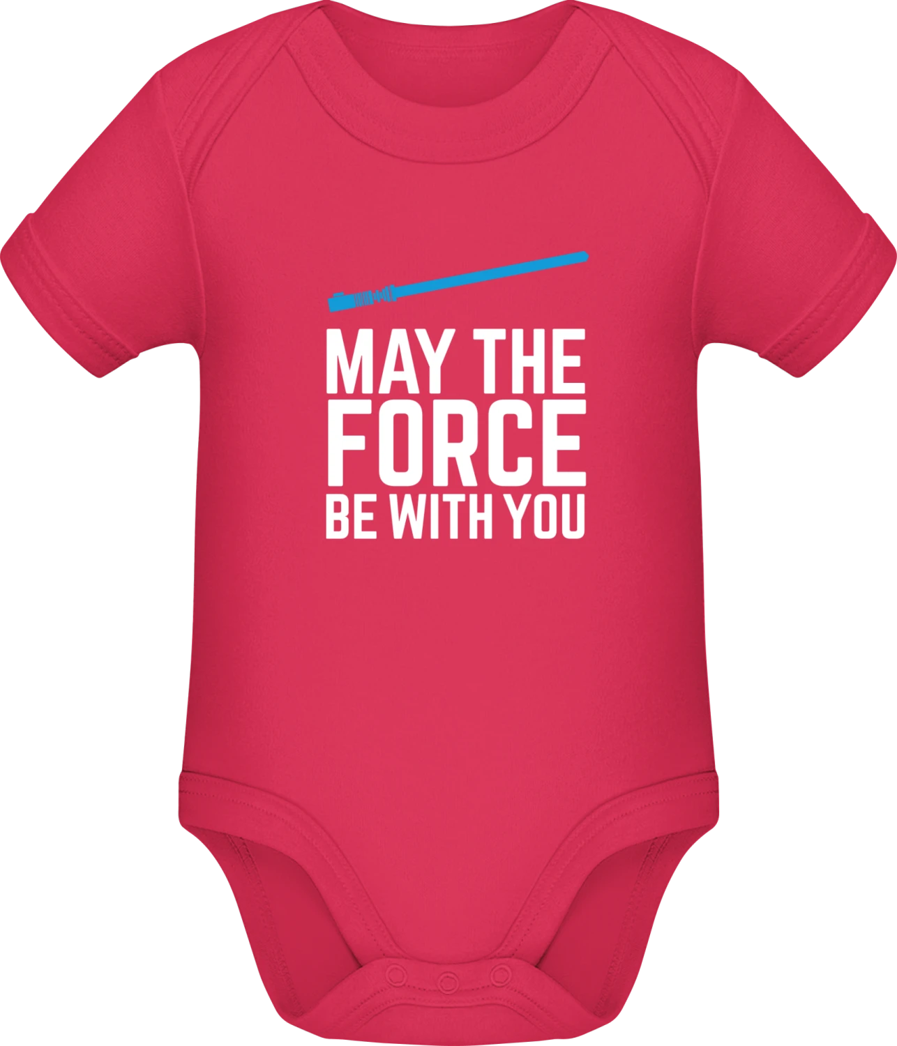 May The Force Be With You - Sorbet Sonar SSL organic babybodsuit - Front