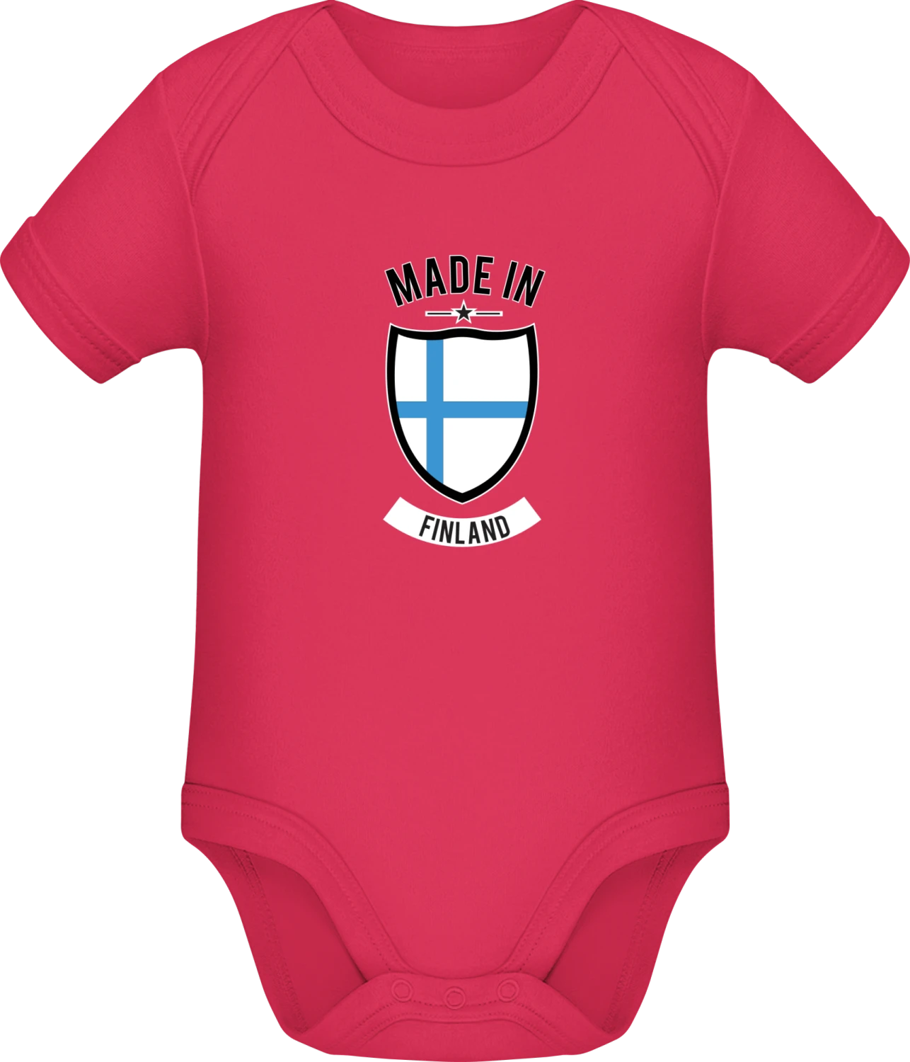 Made in Finland - Sorbet Sonar SSL organic babybodsuit - Front