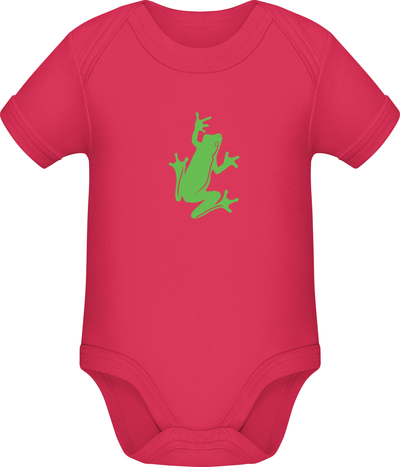 Frog Illustration - Sorbet Sonar SSL organic babybodsuit - Front