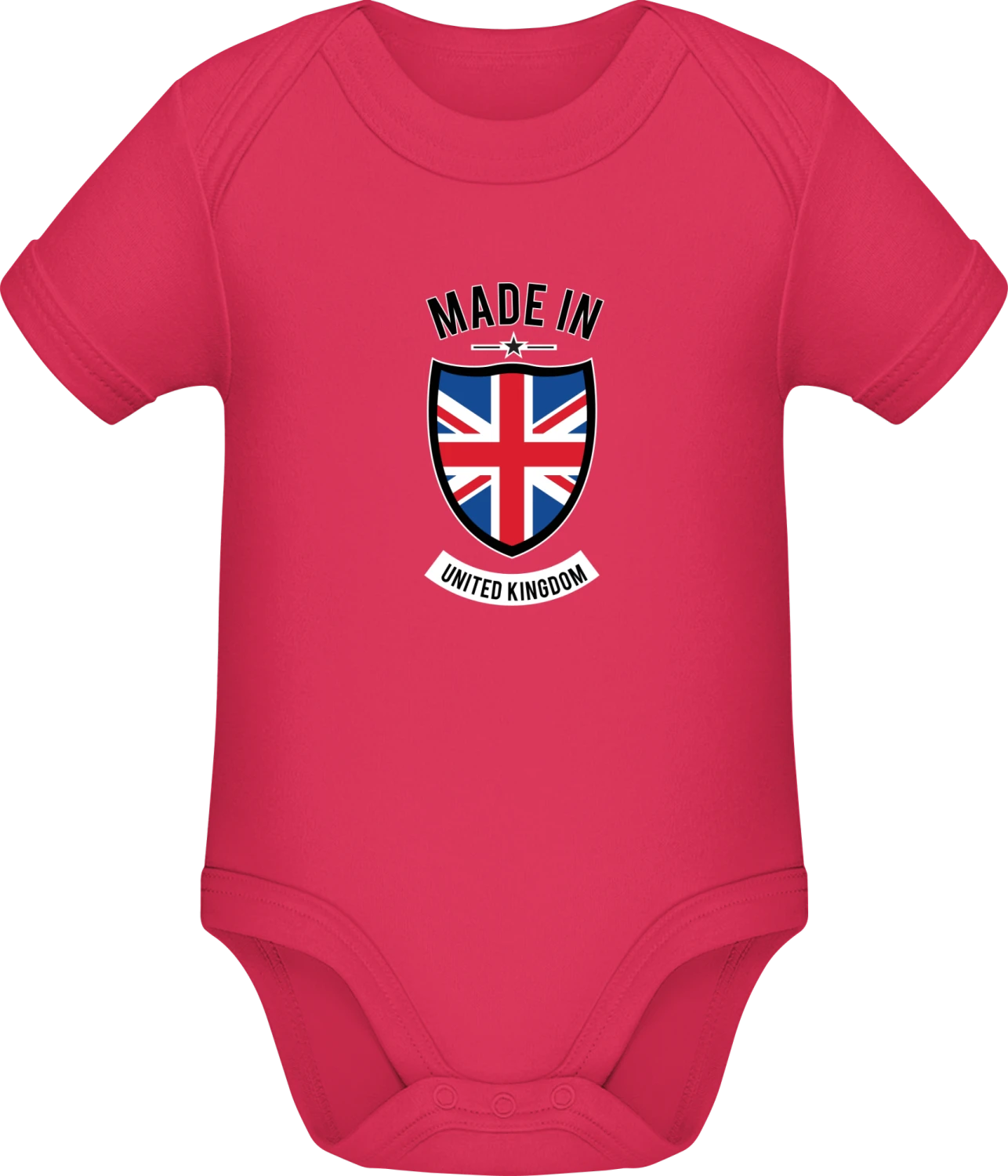 Made in United Kingdom - Sorbet Sonar SSL organic babybodsuit - Front