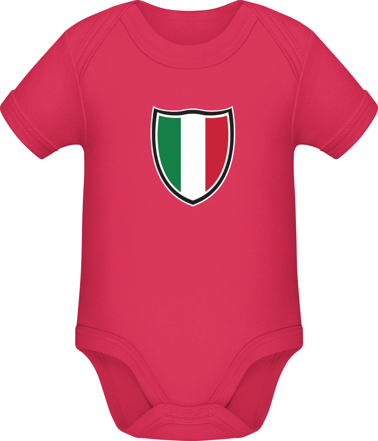 Italy Shield Flag - Sorbet Sonar SSL organic babybodsuit - Front