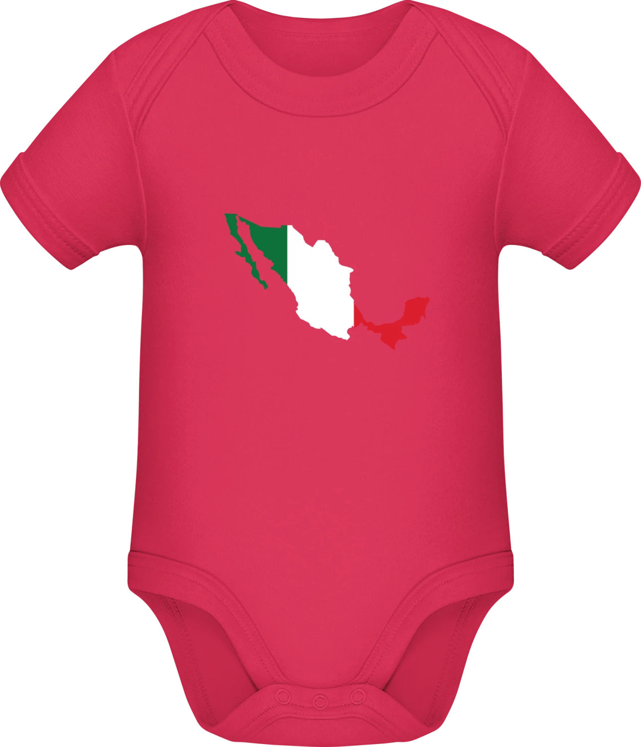 Mexico Map - Sorbet Sonar SSL organic babybodsuit - Front