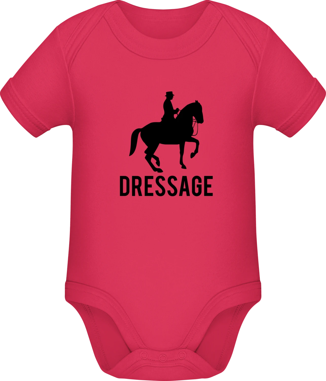 Dressage Logo - Sorbet Sonar SSL organic babybodsuit - Front