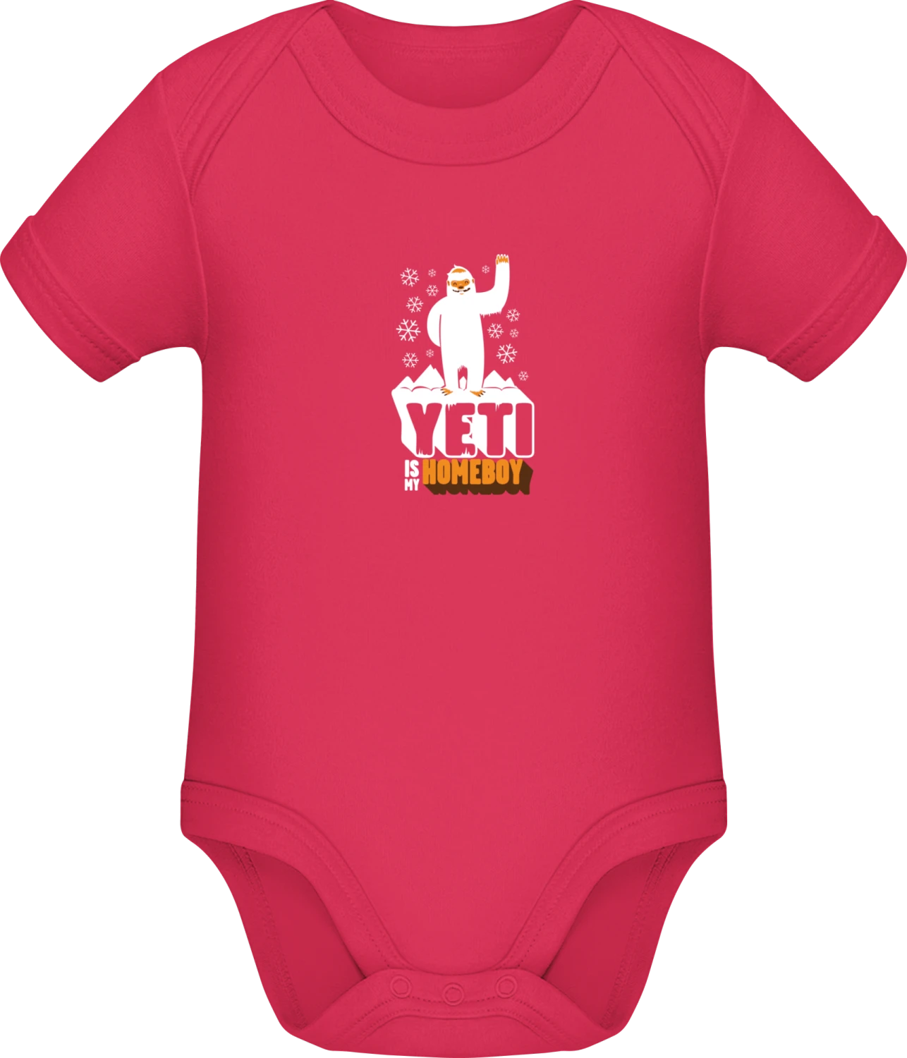 Yeti - Sorbet Sonar SSL organic babybodsuit - Front