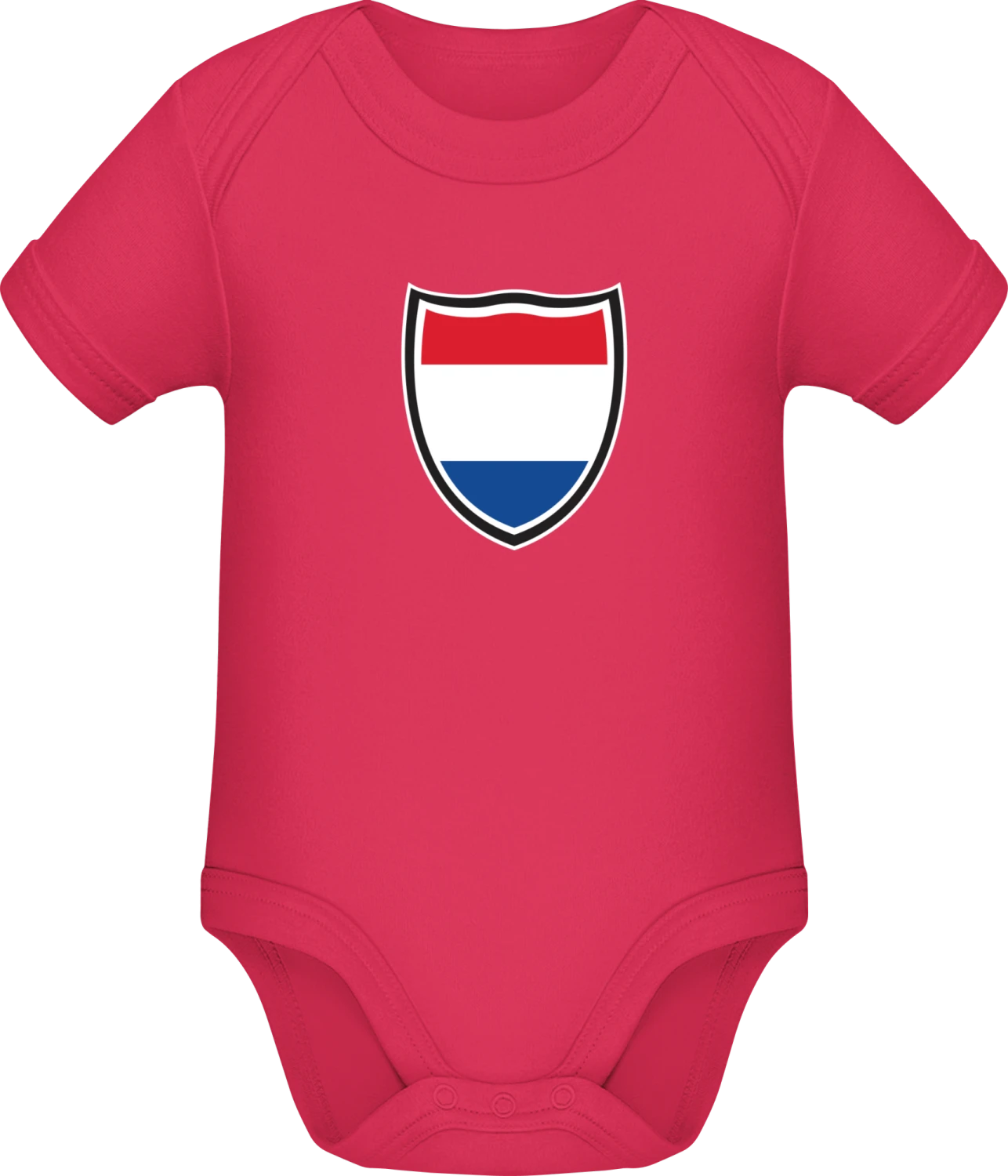 Netherlands Shield Flag - Sorbet Sonar SSL organic babybodsuit - Front