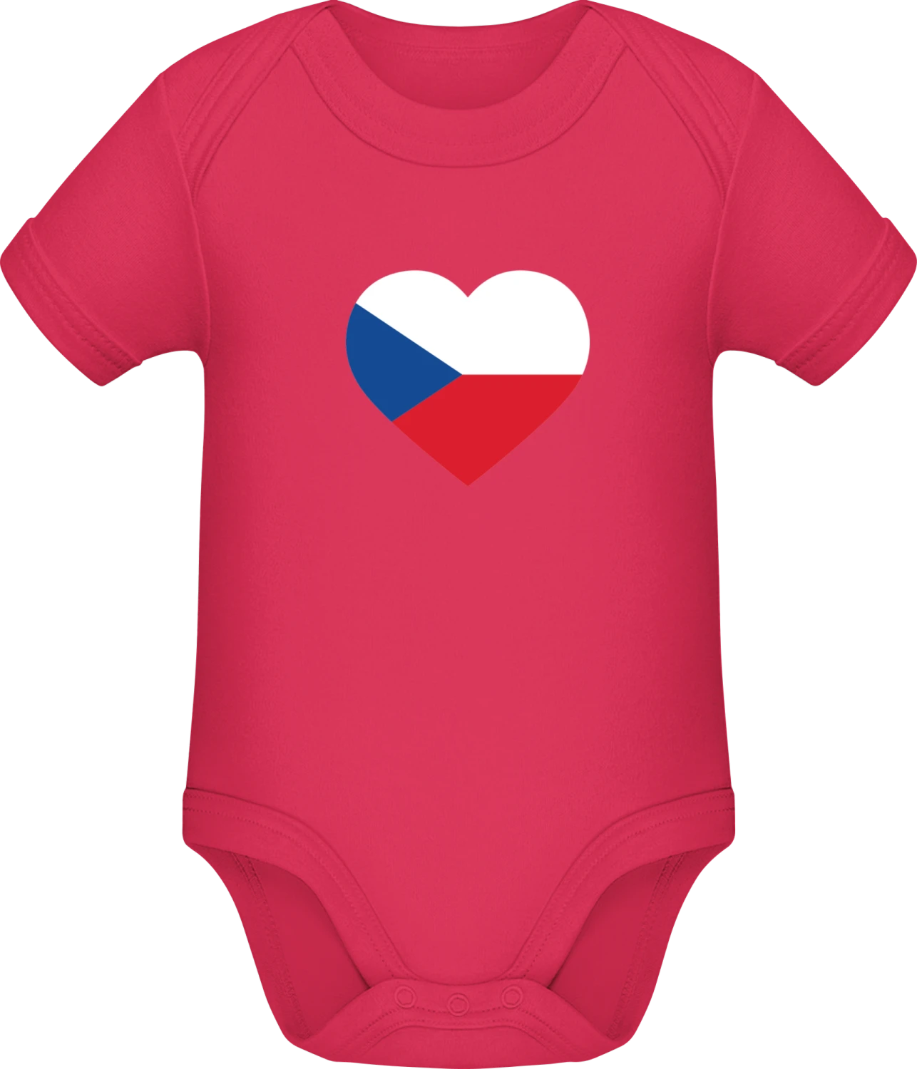 Czech Heart - Sorbet Sonar SSL organic babybodsuit - Front