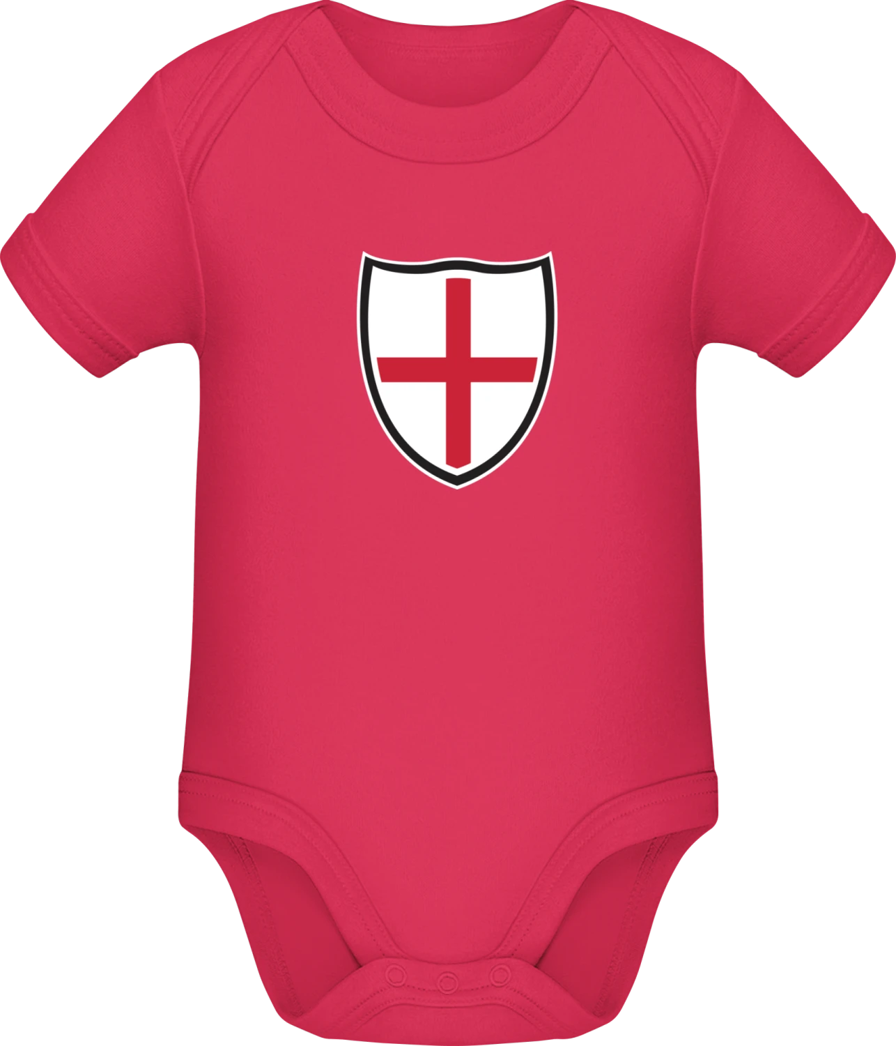 England Shield Flag - Sorbet Sonar SSL organic babybodsuit - Front