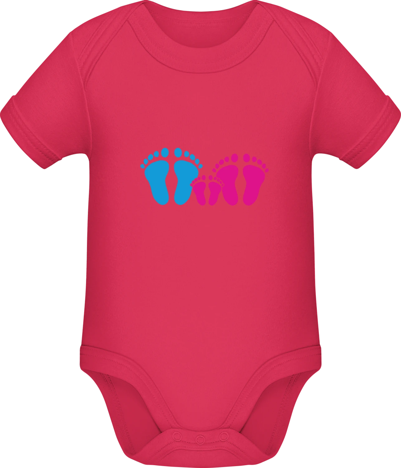 Family Feet Daughter - Sorbet Sonar SSL organic babybodsuit - Front