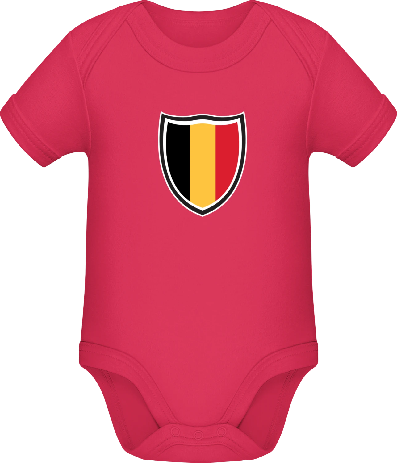 Belgium Shield Flag - Sorbet Sonar SSL organic babybodsuit - Front