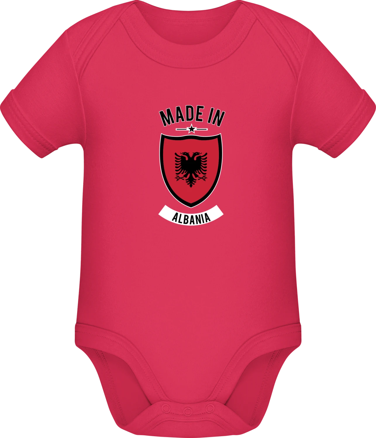 Made in Albania - Sorbet Sonar SSL organic babybodsuit - Front