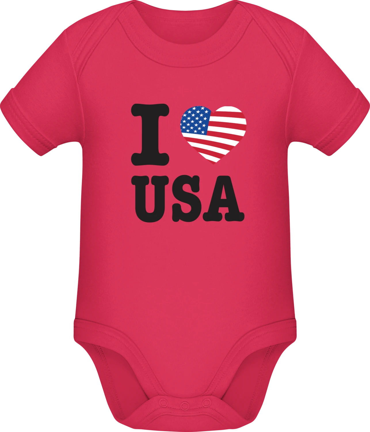 I Love USA - Sorbet Sonar SSL organic babybodsuit - Front