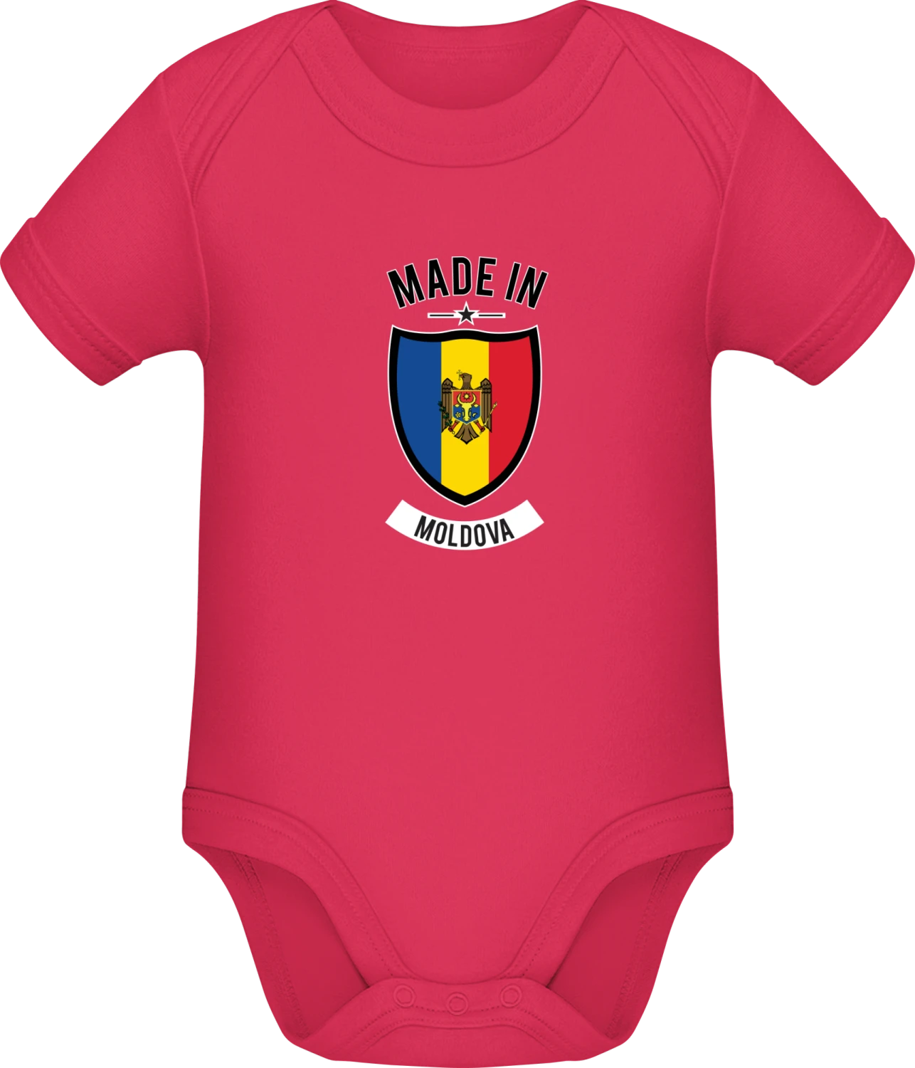 Made in Moldova - Sorbet Sonar SSL organic babybodsuit - Front