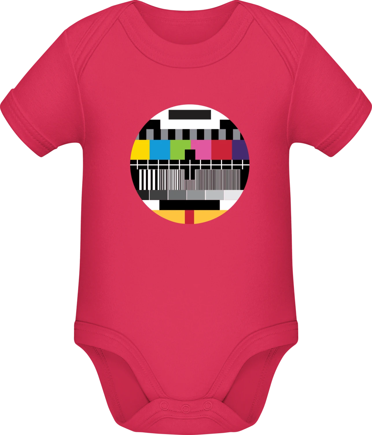 No Signal TV Test Screen - Sorbet Sonar SSL organic babybodsuit - Front