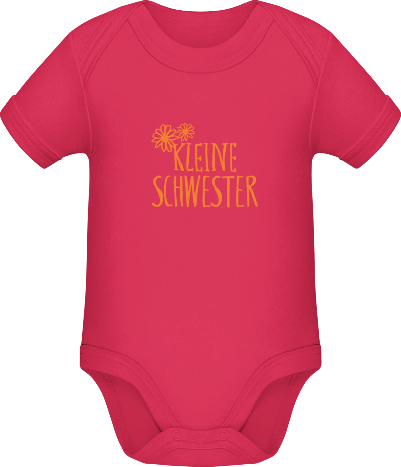 Kleine schwester blume - Sorbet Sonar SSL organic babybodsuit - Front