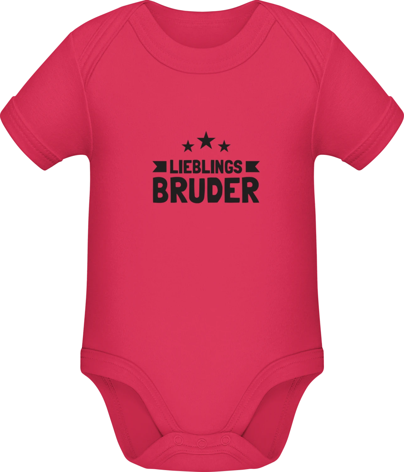 Lieblingsbruder Sterne - Sorbet Sonar SSL organic babybodsuit - Front