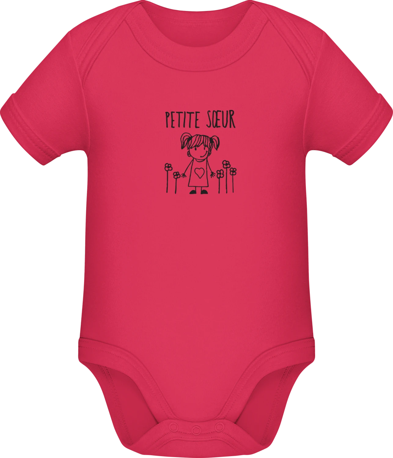 Petite soeur - Sorbet Sonar SSL organic babybodsuit - Front