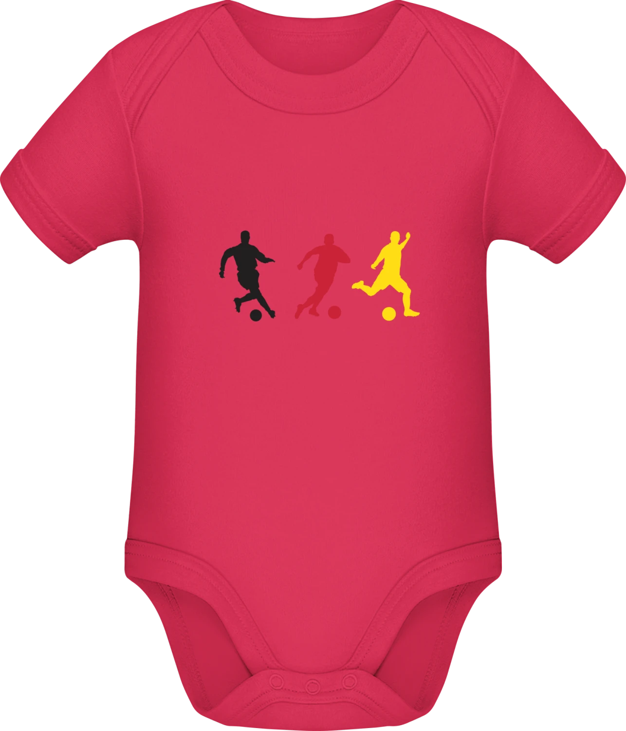 German Soccer Silhouettes - Sorbet Sonar SSL organic babybodsuit - Front