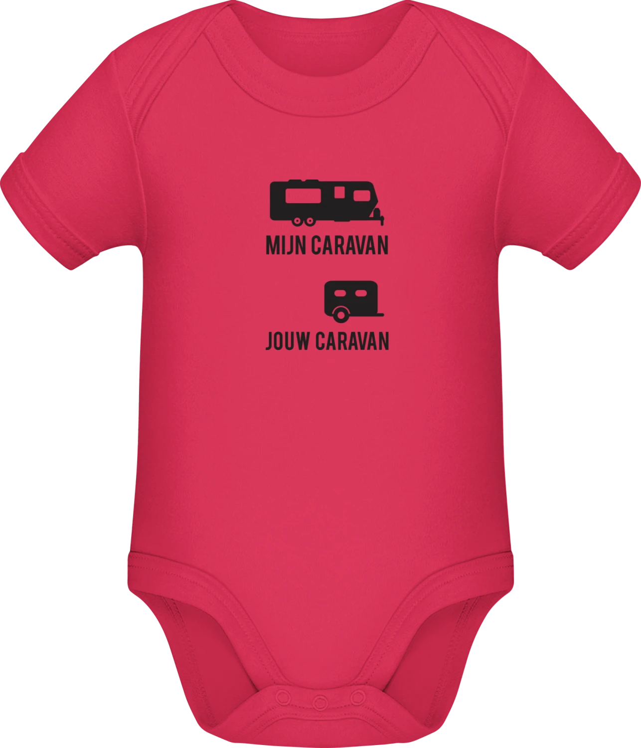 Mijn caravan jouw caravan - Sorbet Sonar SSL organic babybodsuit - Front