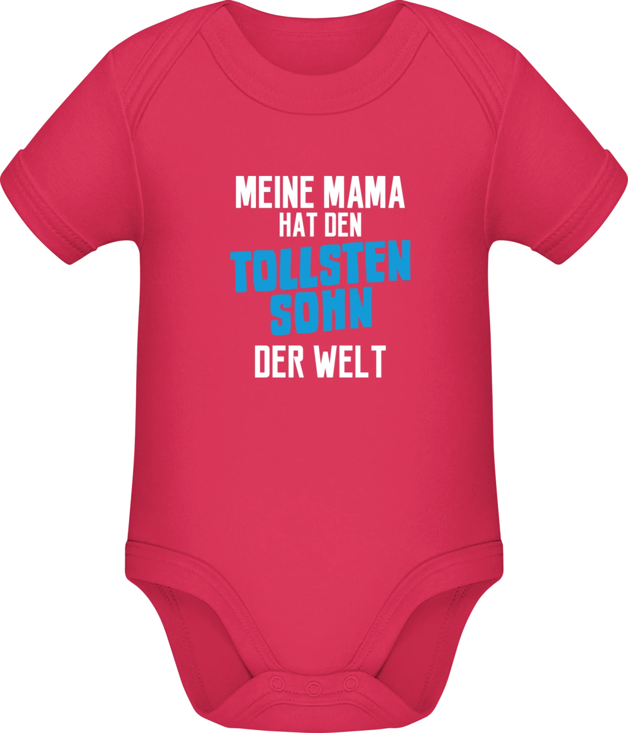 Meine Mama hat den tollsten Sohn der Welt - Sorbet Sonar SSL organic babybodsuit - Front