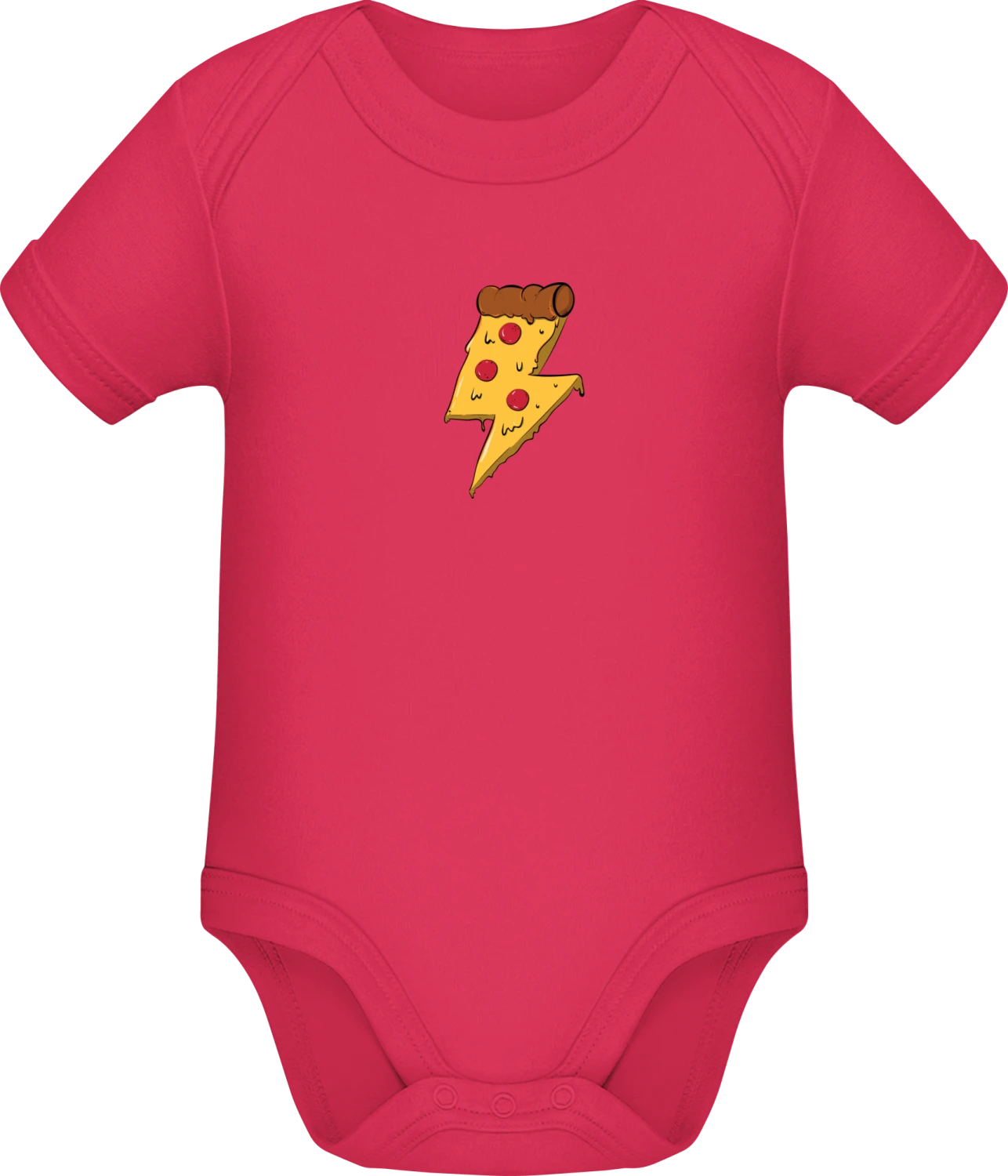 Pizza Lightning - Sorbet Sonar SSL organic babybodsuit - Front