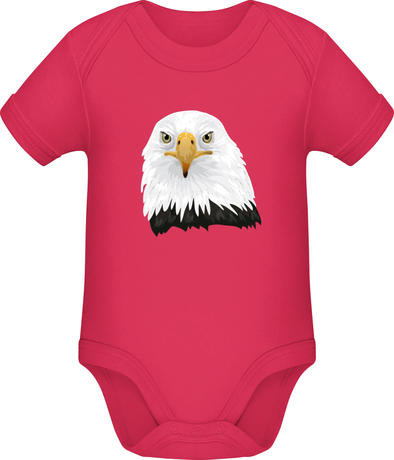 Eagle Predator Head - Sorbet Sonar SSL organic babybodsuit - Front