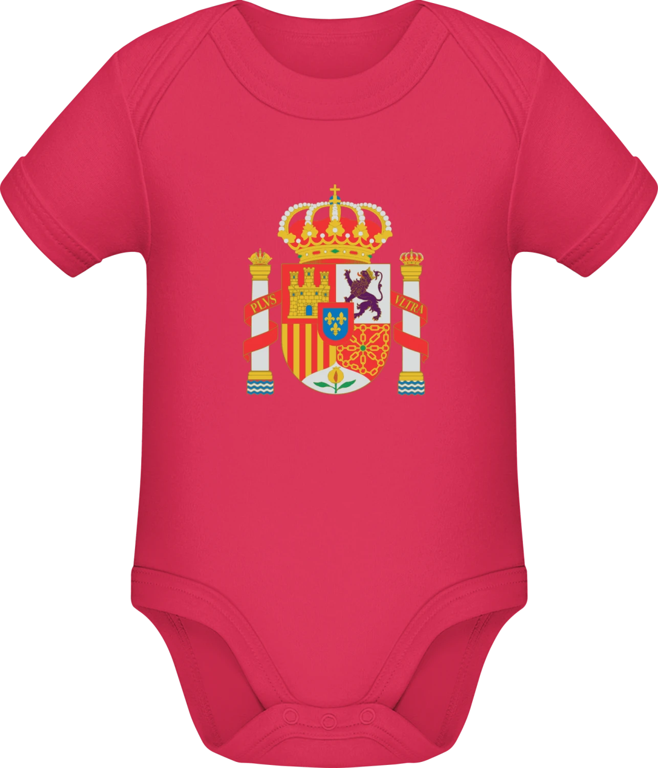 Spain Coat of Arms - Sorbet Sonar SSL organic babybodsuit - Front