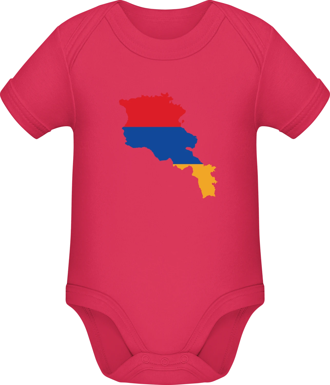 Armenia Flag - Sorbet Sonar SSL organic babybodsuit - Front